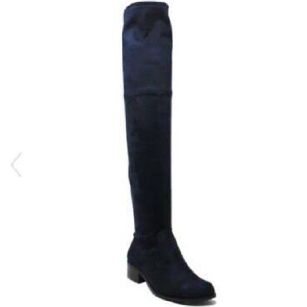 Charles by Charles David Navy Over the Knee Suede Boots Size 7